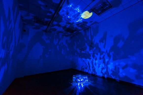 하광석_ Reality illusion_ 디지털비디오, 사운드, 빔 프로젝트, 돔 미러, 물, 가변크기, 2013