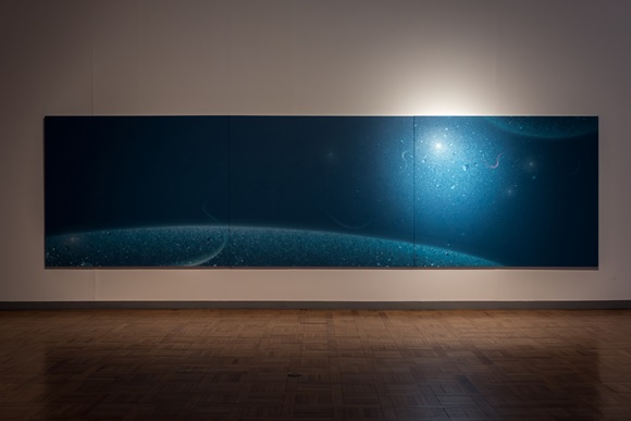 백성혜_ A Thousand Ties-1601, 180x660cm_ Acrylic on Canvas, 2016