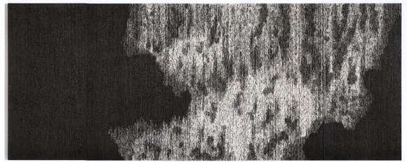 Untitled. No. 5360-5. 610x244x7cm. 한지. 먹, 2013